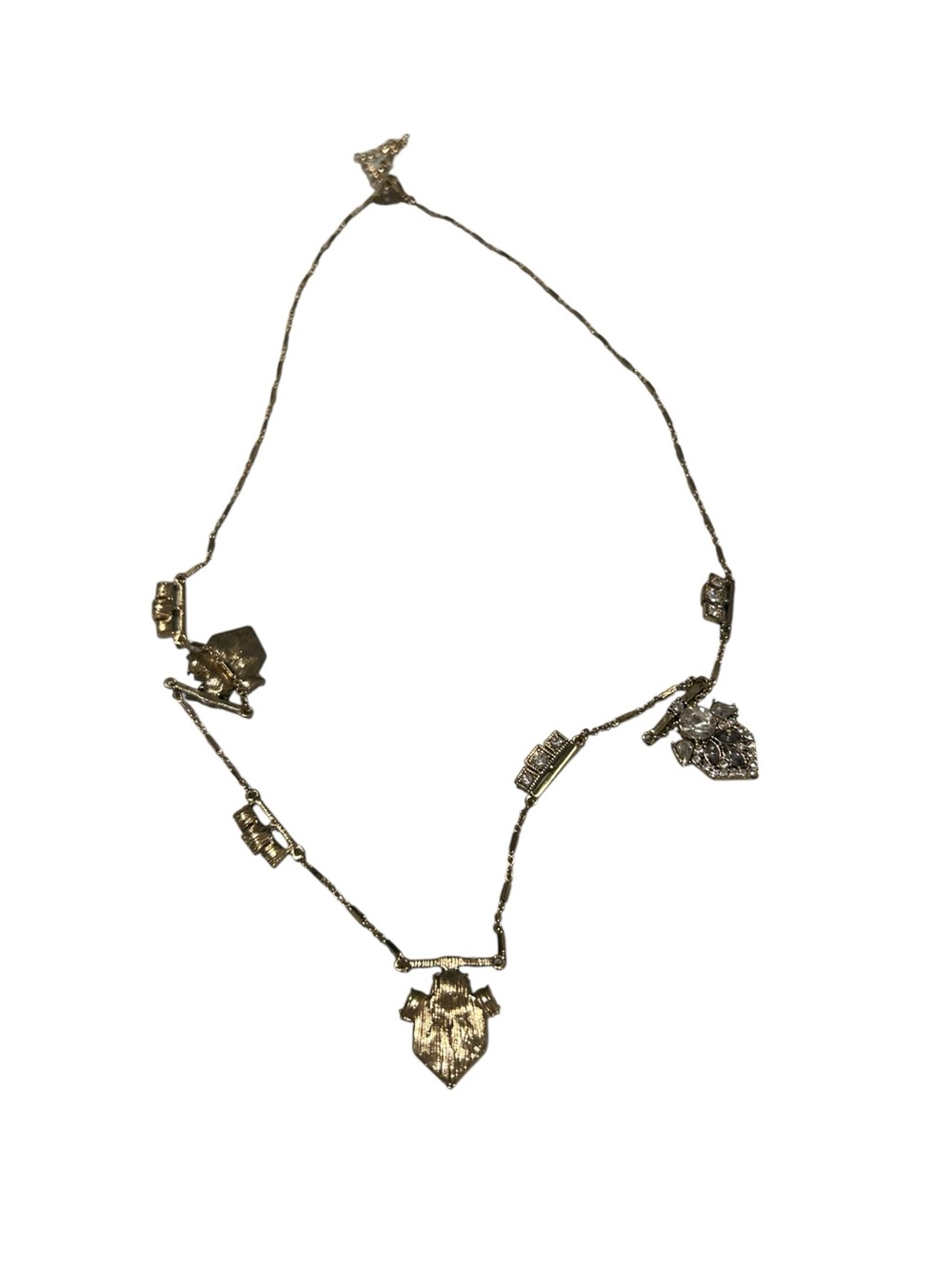 Gold-Tone Shield Charm Necklace - Women Jewelry